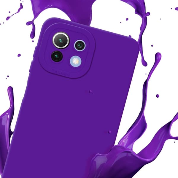 Xiaomi Mi 11 LITE (4G / 5G) / 11 LITE NE Fodral Skal Case Cover av flexibelt TPU-silikon Bobilskydd