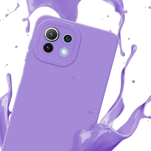 Xiaomi Mi 11 LITE (4G / 5G) / 11 LITE NE Fodral Skal Case Cover av flexibelt TPU-silikon Bobilskydd