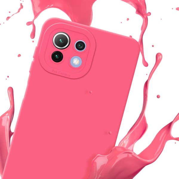 Xiaomi Mi 11 LITE (4G / 5G) / 11 LITE NE Fodral Skal Case Cover av flexibelt TPU-silikon Bobilskydd
