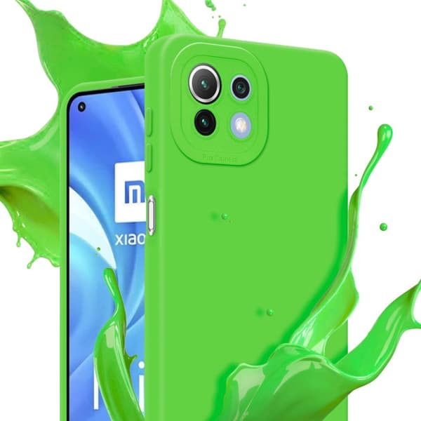 Xiaomi Mi 11 LITE (4G / 5G) / 11 LITE NE Fodral Skal Case Cover av flexibelt TPU-silikon Bobilskydd