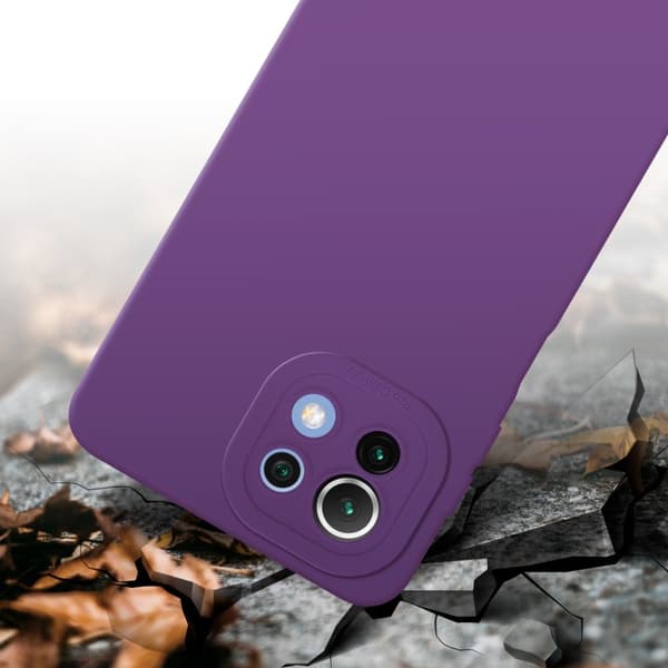 Xiaomi Mi 11 LITE (4G / 5G) / 11 LITE NE Fodral Skal Case Cover av flexibelt TPU-silikon Bobilskydd