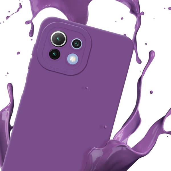 Xiaomi Mi 11 LITE (4G / 5G) / 11 LITE NE Fodral Skal Case Cover av flexibelt TPU-silikon Bobilskydd