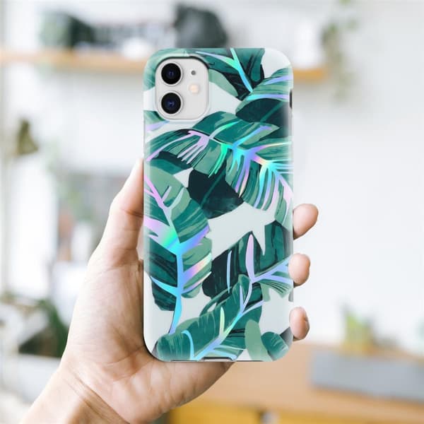 Deksel til iPhone 11 Lommebokdeskel av TPU-silikon med blomstermønster