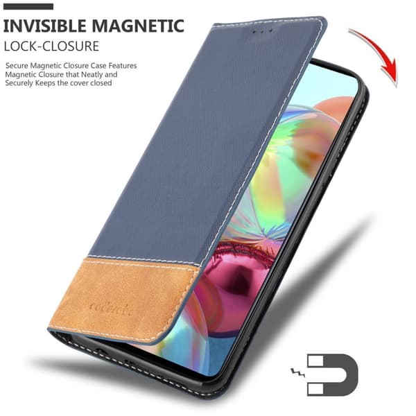 Lommebokdeksel til Samsung Galaxy A71 4G Deksel med magnetisk lukking, stativfunksjon og kortlomme