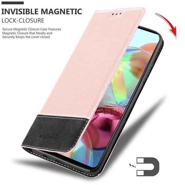 Lommebokdeksel til Samsung Galaxy A71 4G Deksel med magnetisk lukking, stativfunksjon og kortlomme