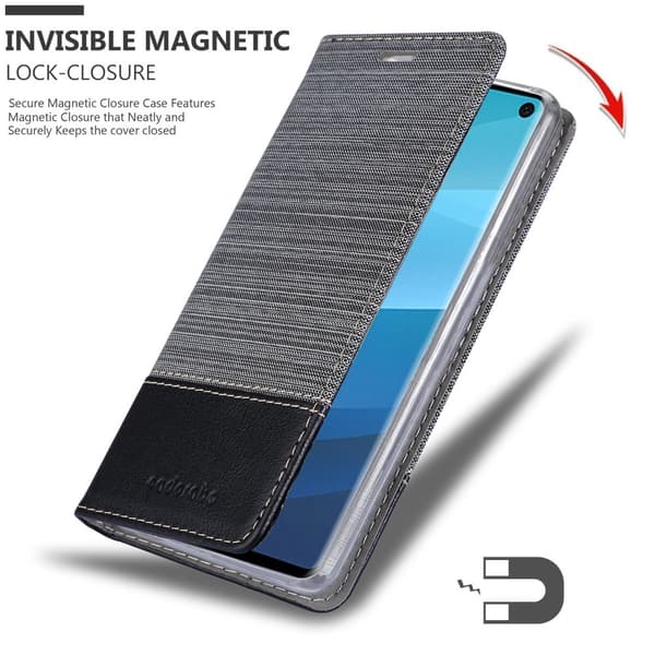 Deksel til Samsung Galaxy S10 5G Lommebokdeksel med magnetisk lukking, stativfunksjon og kortlomme
