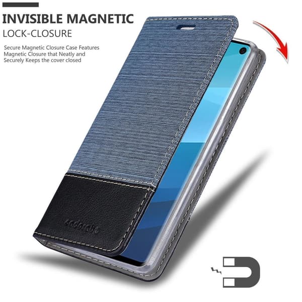 Deksel til Samsung Galaxy S10 5G Lommebokdeksel med magnetisk lukking, stativfunksjon og kortlomme