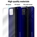 Miniatyrbilde 7 av 7: Deksel til Samsung Galaxy A51 4G / M40s Stripe optics Silikondeskel laget av TPU-silikon og bakside av herdet glass