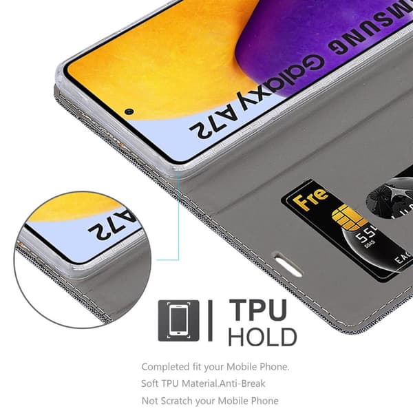Samsung Galaxy A72 4G / 5G Suojakotelo Suojakuori Lompakkokotelo Matkapuhelinkotelo jossa magneettisuljenta, jalusta-toiminto ja korttitasku