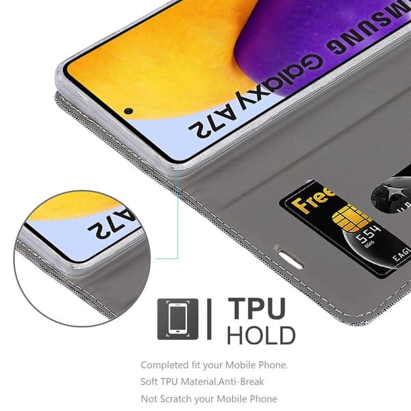 Samsung Galaxy A72 4G / 5G Suojakotelo Suojakuori Lompakkokotelo Matkapuhelinkotelo jossa magneettisuljenta, jalusta-toiminto ja korttitasku