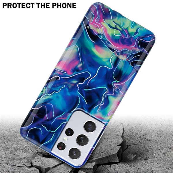 Samsung Galaxy S21 ULTRA Suojakotelo Suojakuori valmistettu TPU silikoni kuvio mosaiikki