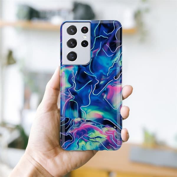 Samsung Galaxy S21 ULTRA Suojakotelo Suojakuori valmistettu TPU silikoni kuvio mosaiikki