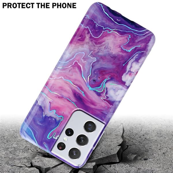 Samsung Galaxy S21 ULTRA Suojakotelo Suojakuori valmistettu TPU silikoni kuvio mosaiikki