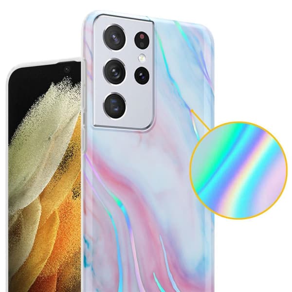 Samsung Galaxy S21 ULTRA Suojakotelo Suojakuori valmistettu TPU silikoni kuvio mosaiikki