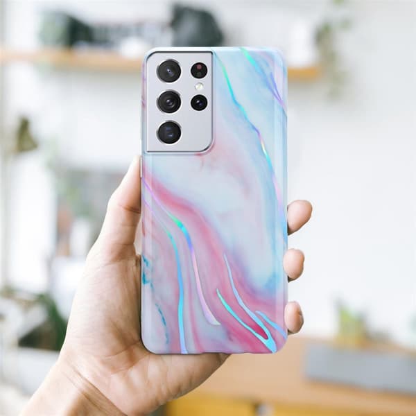 Samsung Galaxy S21 ULTRA Suojakotelo Suojakuori valmistettu TPU silikoni kuvio mosaiikki