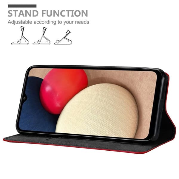 Samsung Galaxy A02s Fodral Skal Plånboksfodral Case med magnetisk stängning, ståfunktion och kortficka