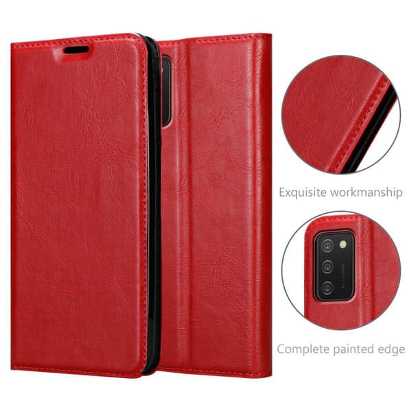 Samsung Galaxy A02s Fodral Skal Plånboksfodral Case med magnetisk stängning, ståfunktion och kortficka