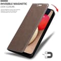 Miniatyrbild 7 av 8: Samsung Galaxy A02s Fodral Skal Plånboksfodral Case med magnetisk stängning, ståfunktion och kortficka