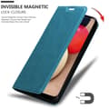 Miniatyrbild 7 av 8: Samsung Galaxy A02s Fodral Skal Plånboksfodral Case med magnetisk stängning, ståfunktion och kortficka