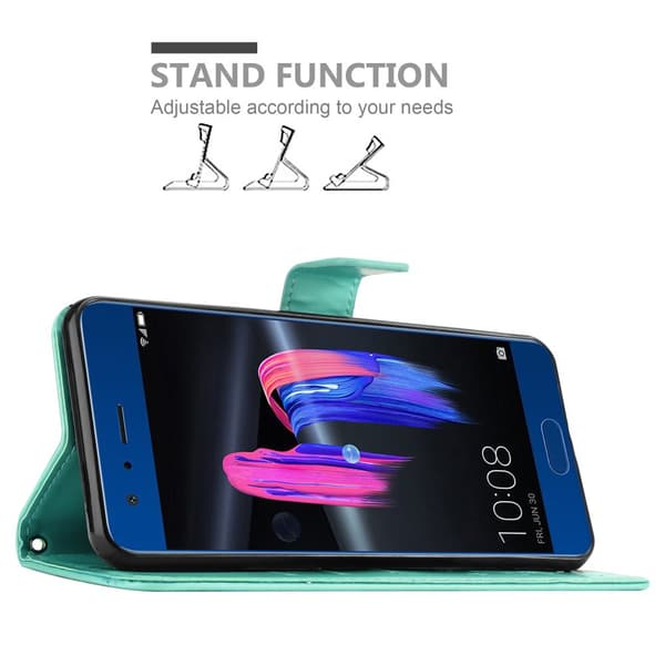Honor 9 Pungetui Cover Blomster ()