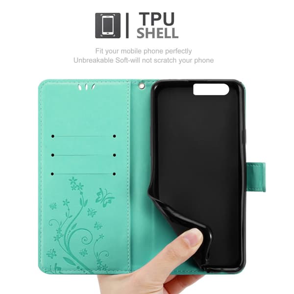 Honor 9 Pungetui Cover Blomster ()