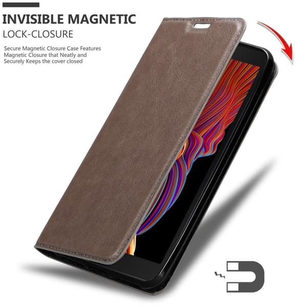 Samsung Galaxy XCover 5 Suojakotelo Suojakuori Lompakkokotelo Matkapuhelinkotelo jossa magneettisuljenta, jalusta-toiminto ja korttitasku