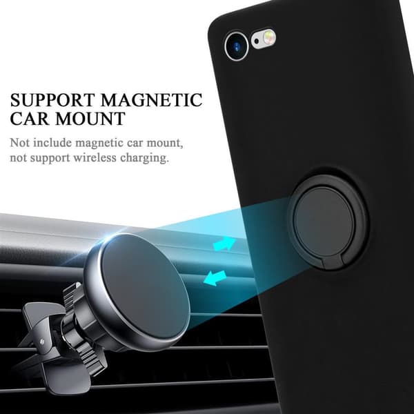 iPhone 7 / 7S / 8 / SE 2020 Skal Fodral Mobilskydd av flexibelt TPU-silikon med ring Skyddsfodral Case Cover