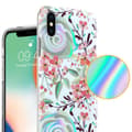 Miniatyrbild 3 av 7: iPhone X / XS Skal Fodral av TPU-silikon med blommönster Mobilskydd