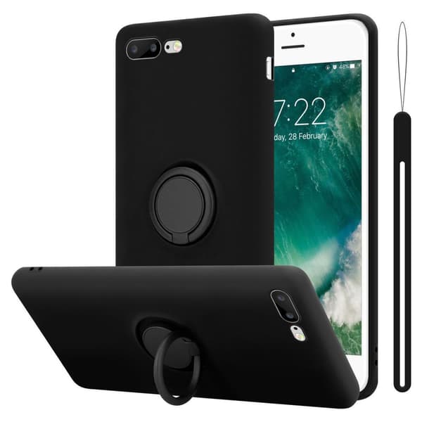 iPhone 7 PLUS / 7S PLUS / 8 PLUS Skal Fodral Mobilskydd av flexibelt TPU-silikon med ring Skyddsfodral Case Cover