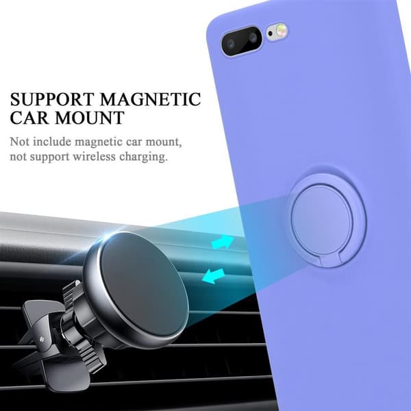 iPhone 7 PLUS / 7S PLUS / 8 PLUS Skal Fodral Mobilskydd av flexibelt TPU-silikon med ring Skyddsfodral Case Cover