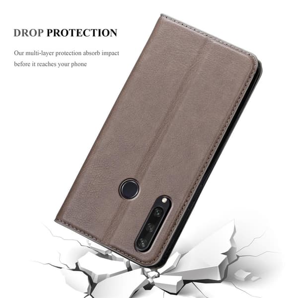 Huawei Y6P Suojakotelo Suojakuori Lompakkokotelo Matkapuhelinkotelo jossa magneettisuljenta, jalusta-toiminto ja korttitasku
