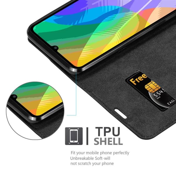 Huawei Y6P Suojakotelo Suojakuori Lompakkokotelo Matkapuhelinkotelo jossa magneettisuljenta, jalusta-toiminto ja korttitasku