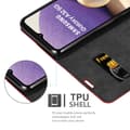 Miniatyrbild 5 av 8: Samsung Galaxy A32 4G Fodral Skal Plånboksfodral Case med magnetisk stängning, ståfunktion och kortficka
