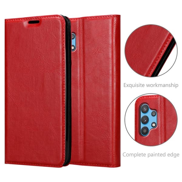 Samsung Galaxy A32 4G Fodral Skal Plånboksfodral Case med magnetisk stängning, ståfunktion och kortficka