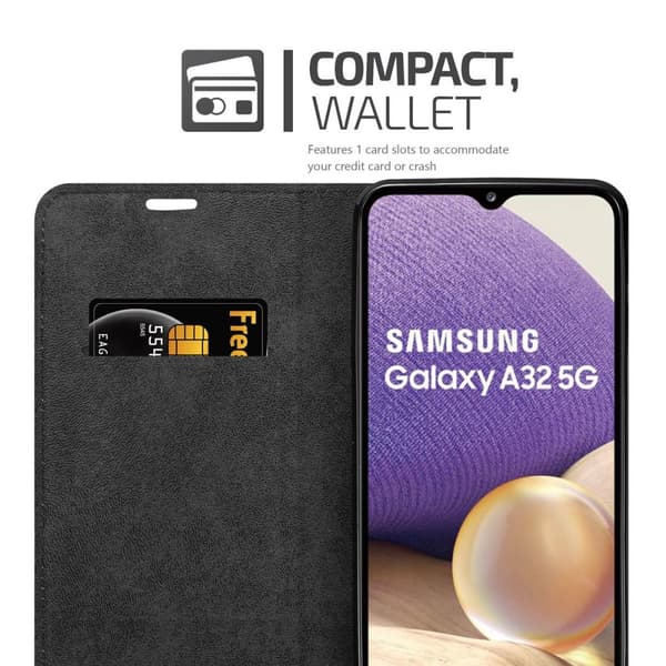 Samsung Galaxy A32 4G Fodral Skal Plånboksfodral Case med magnetisk stängning, ståfunktion och kortficka
