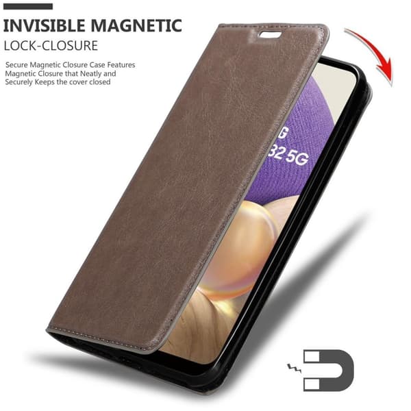 Samsung Galaxy A32 4G Fodral Skal Plånboksfodral Case med magnetisk stängning, ståfunktion och kortficka