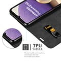 Miniatyrbild 5 av 8: Samsung Galaxy A32 4G Fodral Skal Plånboksfodral Case med magnetisk stängning, ståfunktion och kortficka