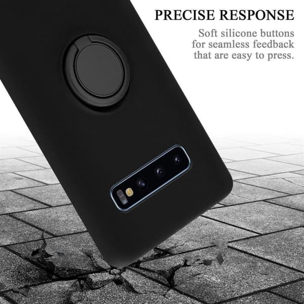 Samsung Galaxy S10 4G Suojakotelo Suojakuori joustavasta TPU-silikonista jossa on rengas