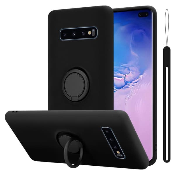 Samsung Galaxy S10 4G Suojakotelo Suojakuori joustavasta TPU-silikonista jossa on rengas