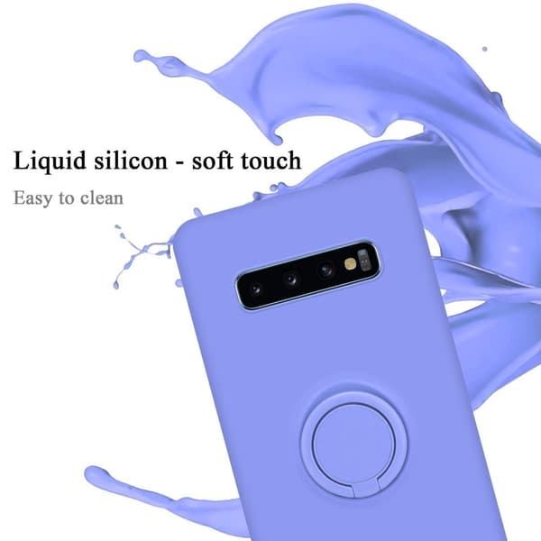 Samsung Galaxy S10 4G Suojakotelo Suojakuori joustavasta TPU-silikonista jossa on rengas