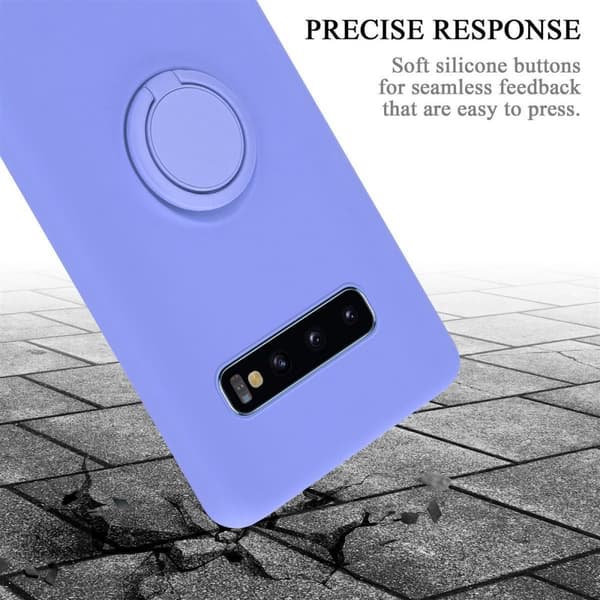 Samsung Galaxy S10 4G Suojakotelo Suojakuori joustavasta TPU-silikonista jossa on rengas