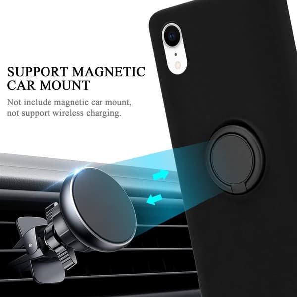iPhone XR Suojakotelo Suojakuori joustavasta TPU-silikonista jossa on rengas