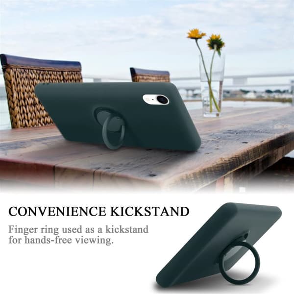 iPhone XR Skal Fodral Mobilskydd av flexibelt TPU-silikon med ring Skyddsfodral Case Cover