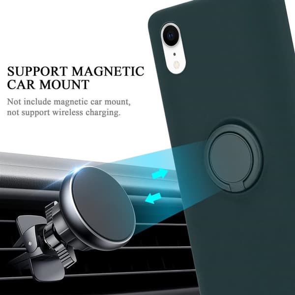 iPhone XR Suojakotelo Suojakuori joustavasta TPU-silikonista jossa on rengas