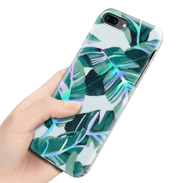 iPhone 7 PLUS / 7S PLUS / 8 PLUS Suojakotelo TPU-silikonista valmistettu suojakuori jossa on kukkakuvioinen kuvio