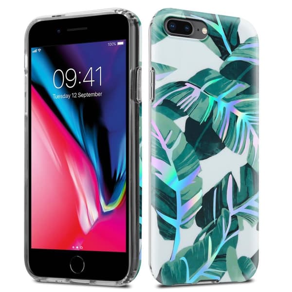 iPhone 7 PLUS / 7S PLUS / 8 PLUS Suojakotelo TPU-silikonista valmistettu suojakuori jossa on kukkakuvioinen kuvio