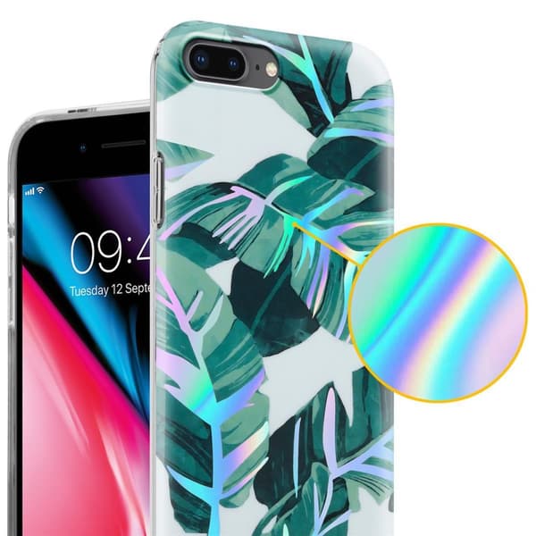 iPhone 7 PLUS / 7S PLUS / 8 PLUS Suojakotelo TPU-silikonista valmistettu suojakuori jossa on kukkakuvioinen kuvio