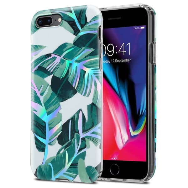 iPhone 7 PLUS / 7S PLUS / 8 PLUS Suojakotelo TPU-silikonista valmistettu suojakuori jossa on kukkakuvioinen kuvio