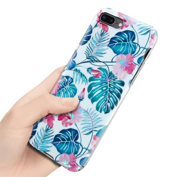iPhone 7 PLUS / 7S PLUS / 8 PLUS Suojakotelo TPU-silikonista valmistettu suojakuori jossa on kukkakuvioinen kuvio
