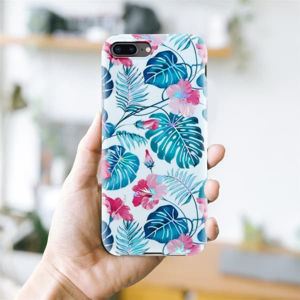 iPhone 7 PLUS / 7S PLUS / 8 PLUS Suojakotelo TPU-silikonista valmistettu suojakuori jossa on kukkakuvioinen kuvio